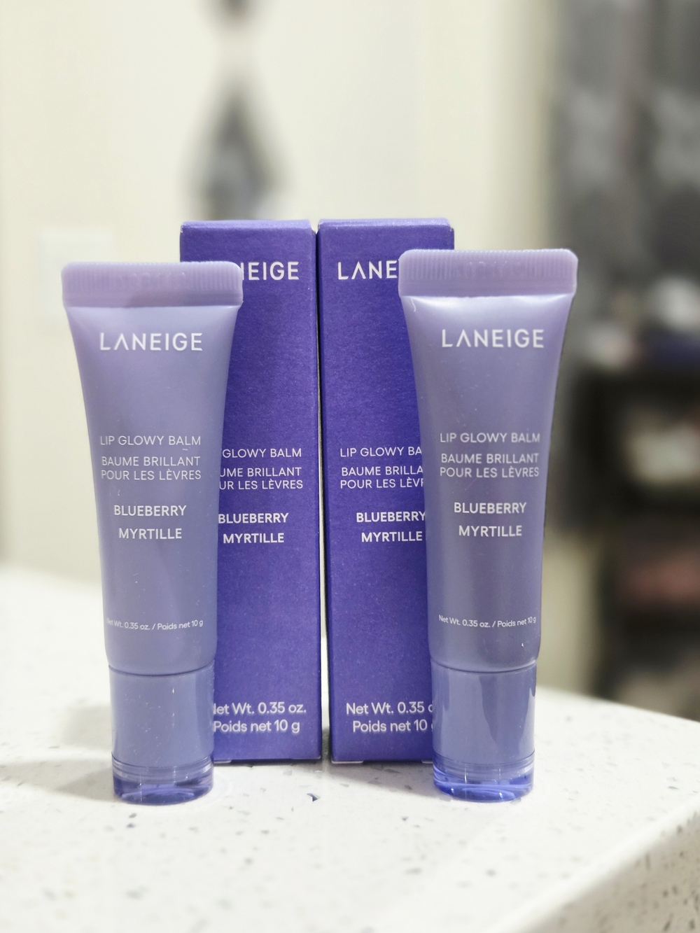 LANEIGE Lip Glowy Balm in Purple (Blueberry) X2